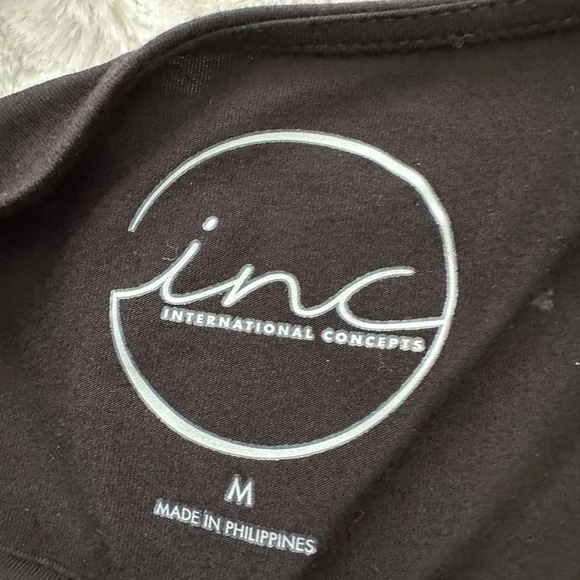 INC International Concepts Black Sleeveless Tank Sz M - Picture 3 of 9